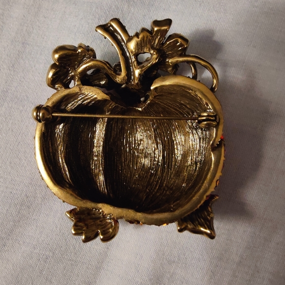 New off Park collection Crystal brooch pin pumpkin - Picture 3 of 6